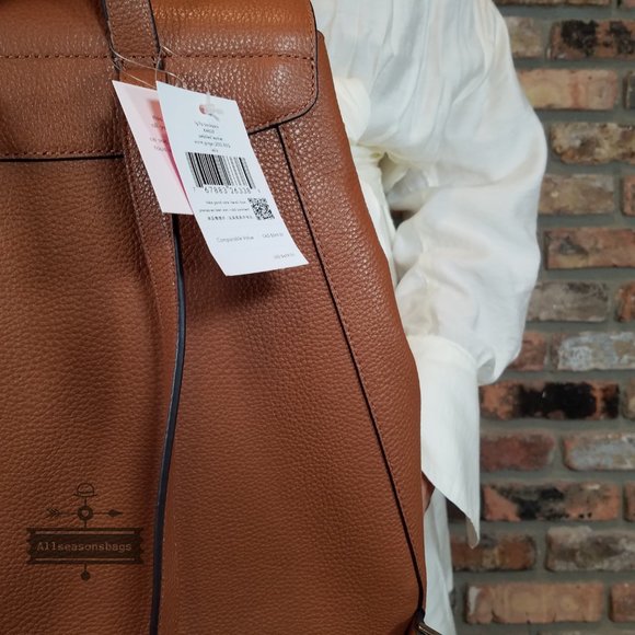 AUTHENTIC NWT Kate Spade Large Leila Backpack Warm Gingerbread BROWN Ginger main image 10